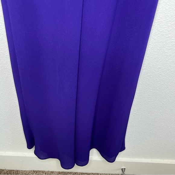 LINDISSIMA Vintage 80’s Maxi Gown Purple Blue Size 6 - Picture 7 of 16